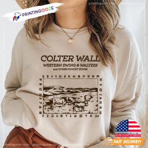 Colter Wall Western Tour Vintage Coutry Music Tee 1