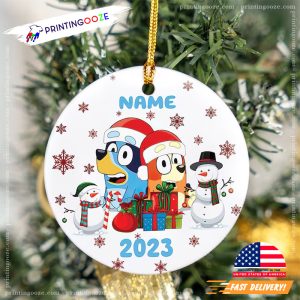 Customized Bluey Santa 2023 Christmas Ornament 1