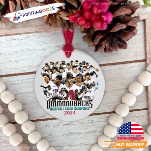 Diamondbacks National League Champions 2023 Baseball Ornaments 1
