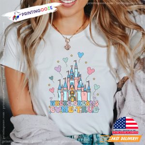 Disney Magic Castle Where dream come true Comfort Colors Tee 1
