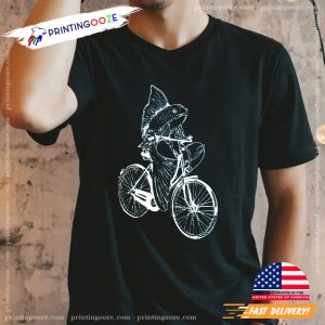 Fish on a Bicycle, Bicycling, Funny Tee 3