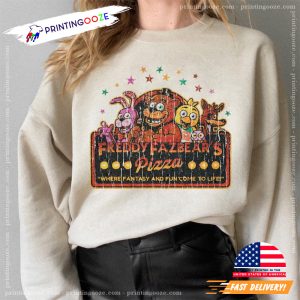 Freddy Fazbear's Pizza FNAF 2023 Vintage Tee 1