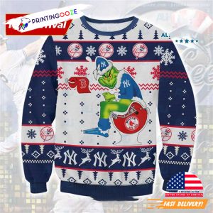 Grinch New York Yankees Ugly Christmas Sweater