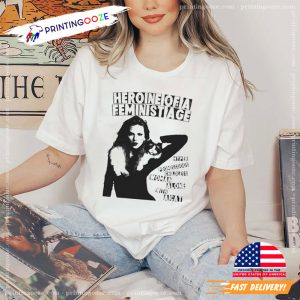 Heroine Of A Feminist Age Funny Taylor Swift Retro BW T Shirt 1