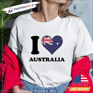 I Love Australia Unisex Shirt 1