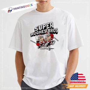 Jack Hughes And Luke Hughes Super Hughes Bros Shirt