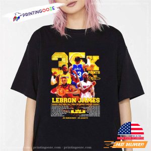 Lebron James 3RD NBA All Time Scoring Leader shirt 2