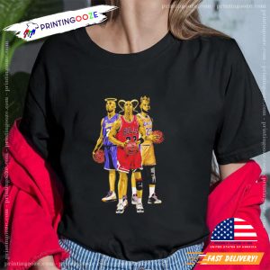 Lebron James Is The King Michael Jordan Is The Goat Kobe Bryant Is The Angel T shirt