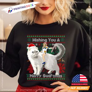 Merry Swiftmas, Taylor Swift Ugly Christmas Shirt 1