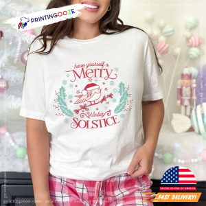Merry Winter Solstice shortest day of the year Tee