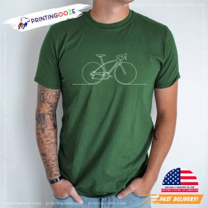 Minimalistic Bicycle Unisex T shirt 2