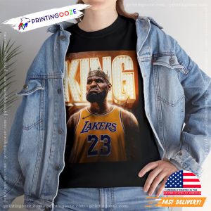 Retro 90s King LeBron James Lakers T shirt