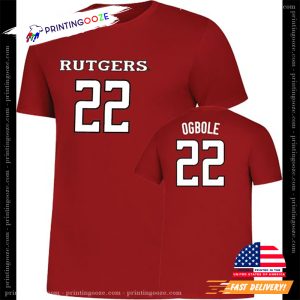 Rutgers Basketball Emmanuel Ogbole 22 T Shirt
