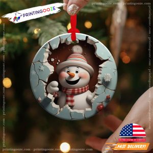 Snowman 3D Holiday Ornament 1