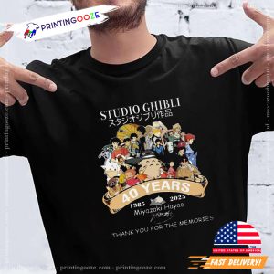 Studio Ghibli 40 Years 1985 – 2025 Miyazaki Hayao Shirt 3