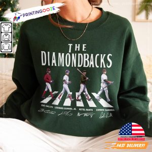 The Diamondbacks Walking Abbey Road Signatures Shirt 1