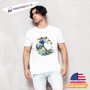 The Great Wave Of Kanagawa Japanese T Shirt 2