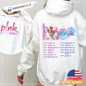 The Summer Carnival pink tour 2024 Schedules 2 Sided T Shirt, pink concert Merch