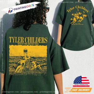 Tyler Childers Send In The Hounds Tour Retro 2 Sided T Shirt