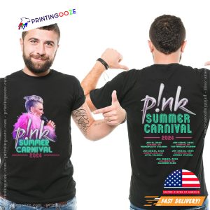 UK Summer Carnival pink tour 2024 Festival T Shirt 2