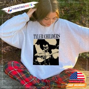 Vintage 90s Tyler Childers Guitar Concert T Shirt 1