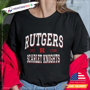 Vintage rutgers scarlet knights R Est. 1766 T shirt