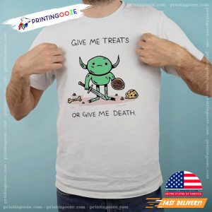 Wizard Of Barge Goblin Drawings Give Me Treats Or Give Me Death Trendy Shirt 1