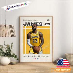 lebron james 2023 LA Lakers Basketball Poster 2