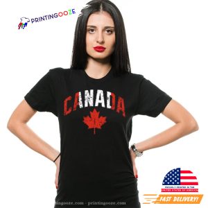 Canada Maple Leaf Flag T shirt