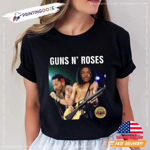 Derrick Rose Ja Morant Guns 'n Roses Parody T Shirt, vancouver grizzlies basketball Merch 1