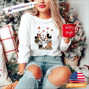 Disney Mickey Minnie Love Valentine Shirt