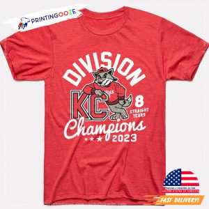 Division Kansas City Chiefs, 8 STRAIGHT YEARS CHAMPIONS SHIRT