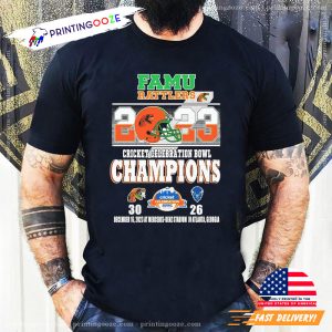 Famu Rattlers 2023 Cricket Celebration Bowl Champions T Shirt 3