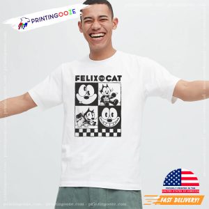 Felix the Cat Checkers T Shirt