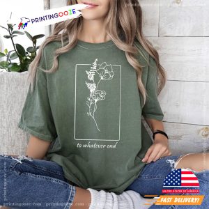 Flower Aelin Quote, throne of glass Comfort Colors Shirt 2