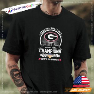 Georgia Bulldogs Skyline Orange Bowl Champions 2023 Let’s Go Dawgs Shirt