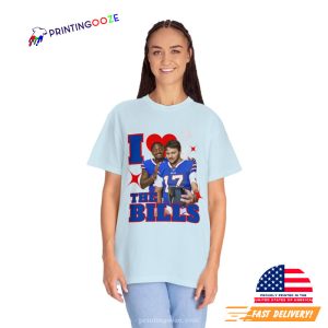 I Love the Bills, Buffalo Bills Josh Allen Shirt 2