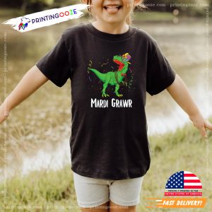 Mardi Gras Dinosaur Mardi Grawr Shirt