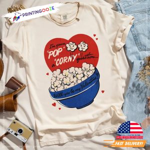 Modern Popcorn Funny Valentines Day Comfort Colors Shirt 4