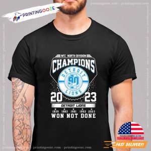NFC North Division Champions 2023 Detroit Lions T shirt 3