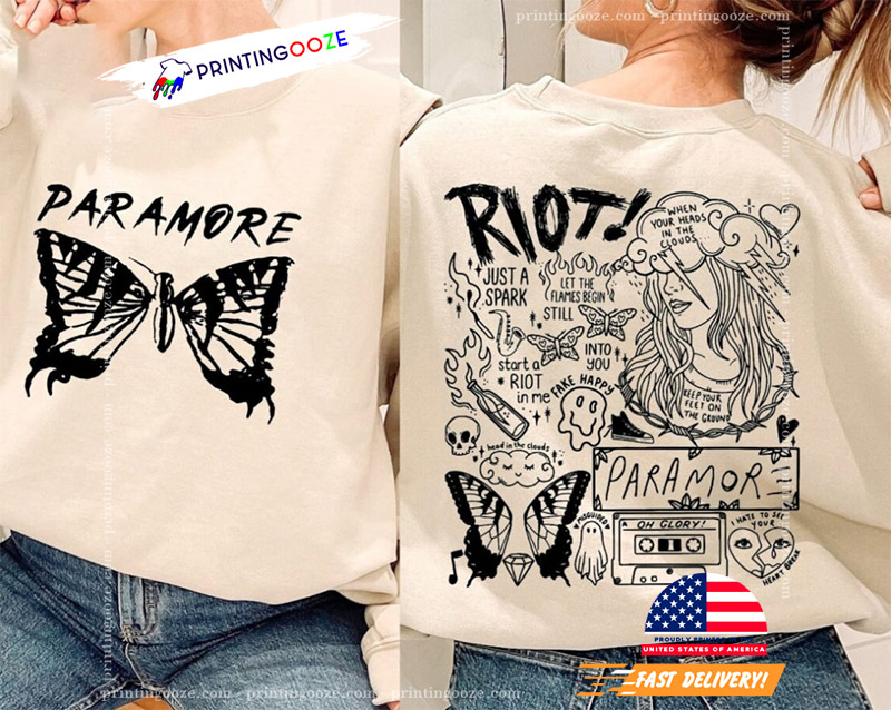 Paramore Tattoo Shirt, Paramore 2023, Paramore American Tour