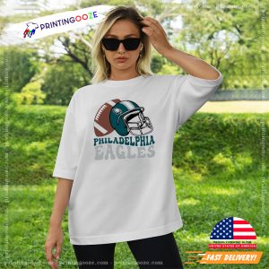 Philadelphia Eagles Helmet Logo Football Sport Shirt 3