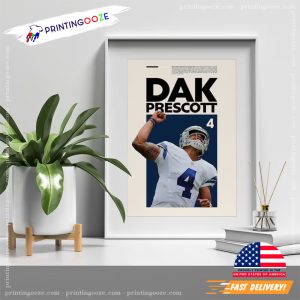 Rayne Dakote Prescott Dallas Cowboys, Sports Poster