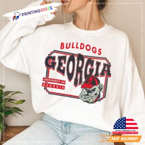 Retro Georgia Bulldog, college football Shirt 3