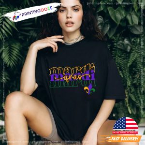 Retro Mardi Gras Festival Celebration T Shirt