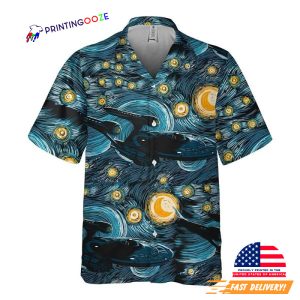 Star Trek Spaceship Starry Night Hawaiian Shirt