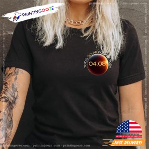 Total Solar Eclipse April 8th 2024, Path of Totality Cities Shirt 2