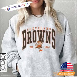 Vintage Cleveland Football, cleveland brown elf mascot Shirt 5