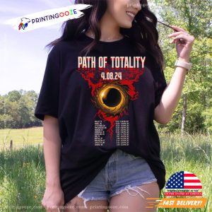 april 8 2024 solar eclipse path Of Totality Place And Time T Shirt 3