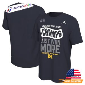 michigan wolverines, 2024 Rose Bowl Champions Shirt 2